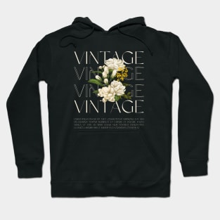 Vintage Floral Flowers Hoodie